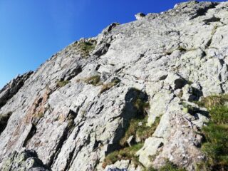 Tratto finale su roccia