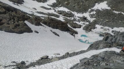 Laghetto in fase di disgelo