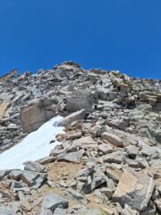 La cresta Sud di discesa