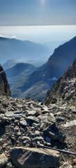 Uno sguardo a valle prima di partire