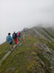 sulla cresta verso Monts de la Saxe