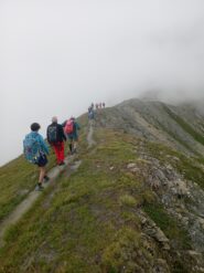 sulla cresta verso Monts de la Saxe