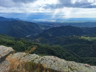Il panorama dalle Rocche Rosse