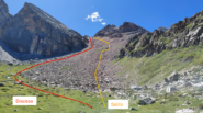 percorso salita - discesa