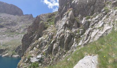 passaggi esposti sul sentiero