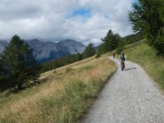 sul panoramico sterrato oltre il Forte del Foens