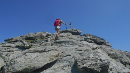 Arrivo in vetta