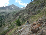 smottamenti sullo sterrato di salita