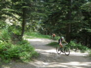 la pendenza dello sterrato presenta alcuni strappi intorno al 20%