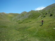 tratto iniziale della discesa sul sentiero n. 11