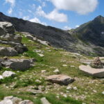 La cresta dal M. Rosso al M. Mars vista dal Colle della Barma