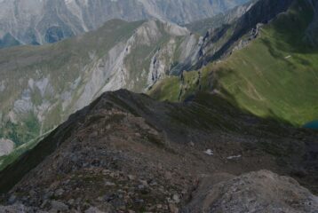 Dalla vetta vista sui Monti de la Saxe