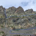   Via di salita a grandi linee da dopo il rifugio morelli buzzi