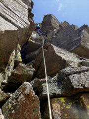 Sul Dente centrale, passaggio incisivo