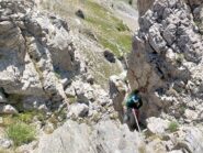 Discesa dal canalino
