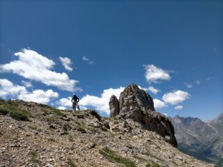 In cima, sul sentiero di Colle Arcana