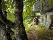 Caratteristico passaggio del sentiero