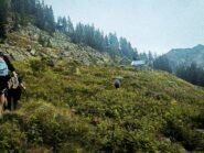 Ormai in vista del bivacco