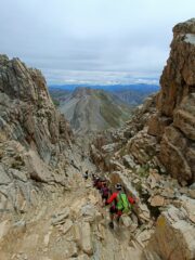 Un po' di traffico in discesa