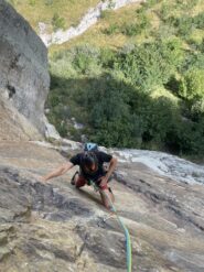 fine del traverso del secondo tiro