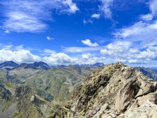 Panorama verso le Marittime in vetta