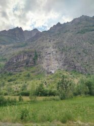 La parete con il caratteristico nevaio