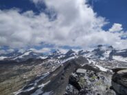 Panorama dalla punta verso il Gran Paradiso 