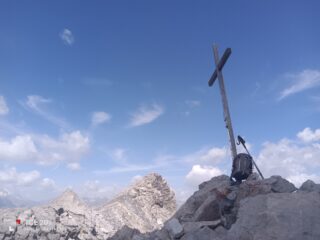 Sulla vetta della Grand'Hoche...