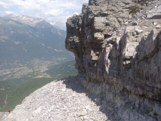Sul sentiero che dal Rocher conduce al passo dell'Orso.