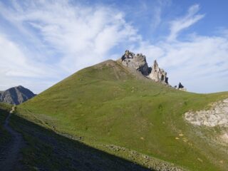 L' Aiguille de Tortisse (m.2672) dal Colle del Ferro 