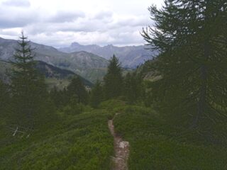 Discesa dal Colle di Stau verso Ferrere 