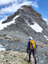 La cresta finale della Piccola Ciamarella