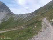 Il tratto finale della salita al colle della Mulattiera.