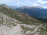 Il tratto finale visto dal colle.