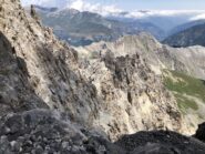 Primo bivacco visto dal secondo