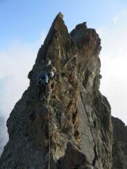 Breve disarrampicata esposta prima della seconda parte