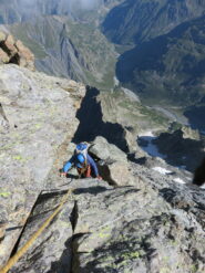 La lunga cresta Nord percorsa