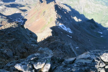 la variante del Col Ross vista dal Mont Ross