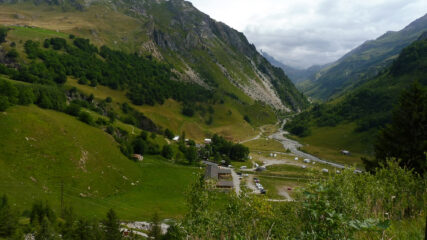 Val des Glaciers dopo il bivio 