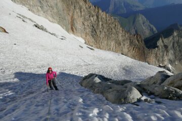 sui quel che resta del ghiacciaio