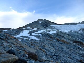 Salendo al Col du Pigne.