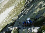 Breve passaggio di accesso alla parte superiore verso la Lausa