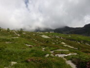 Salendo al Rifugio Massero, fortuna che ci sono le nuvole col caldo che fa!