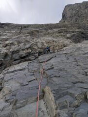 Primo tiro: sulla bella roccia bianca.