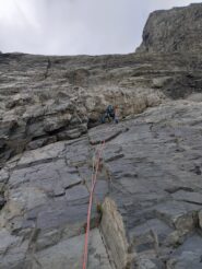 Primo tiro: sulla bella roccia bianca.