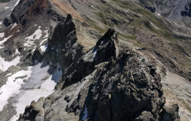 Punta Tsan e la cresta Rey appena percorsa
