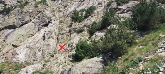 Zona dove attacca la via