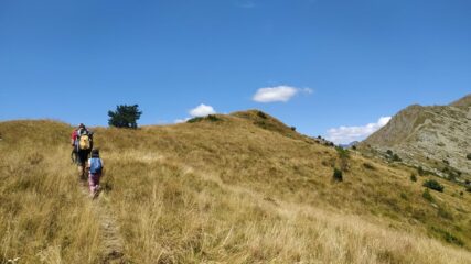 L'ultimo tratto sulla cresta per la punta