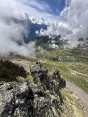 Salendo lo sperone sud al Mont Nery