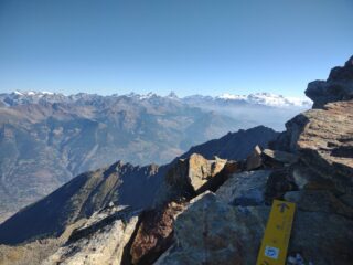 La cima del Mont Ross, dove si incrociano le due ferrate (la 